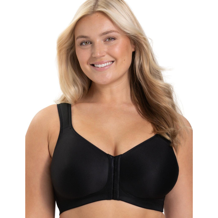 Miss Mary Of Sweden Keep Fresh Front Fastening Bra - Black - 36B