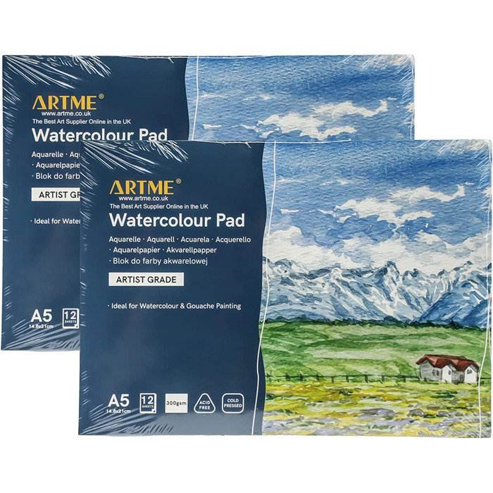 Artme A5 Water Colour Pad 2PK