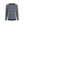 Weird Fish Tyla Cosy Knit Scalloped Navy Jumper 14