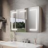 ELEGANT 900 x 600mm LED Illuminated Mirror Cabinet with Touch Sensor, Anti