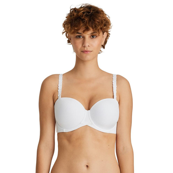 Prima Donna Twist Star Padded Strapless Bra - White - 36F