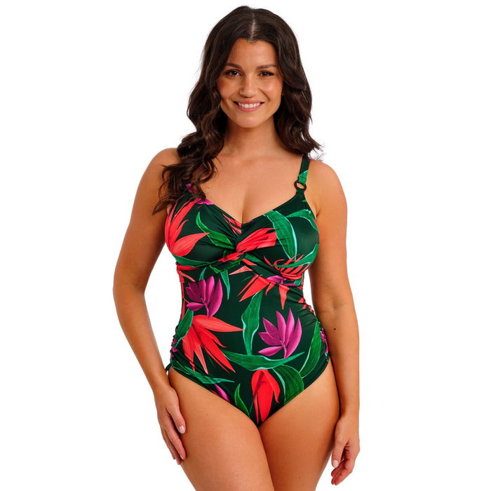 Fantasie Pichola Adjustable Twist Front Swimsuit - Mangrove - 36DD