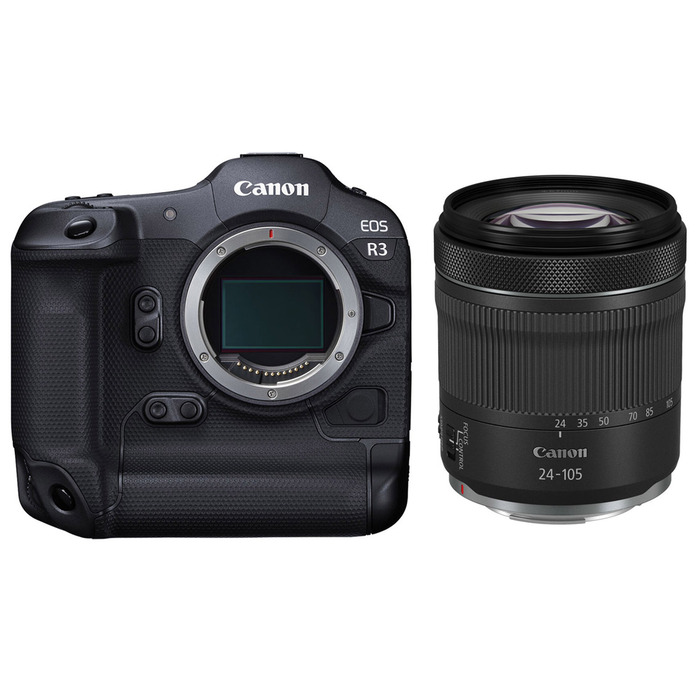 Canon EOS R3 Mirrorless Camera with RF 24-105mm f/4-7. 1 IS STM Lens