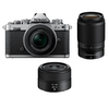 Nikon Z fc Mirrorless Camera with Z DX 16-50mm (Silver), Z DX 50-250mm and Z 40mm Lenses