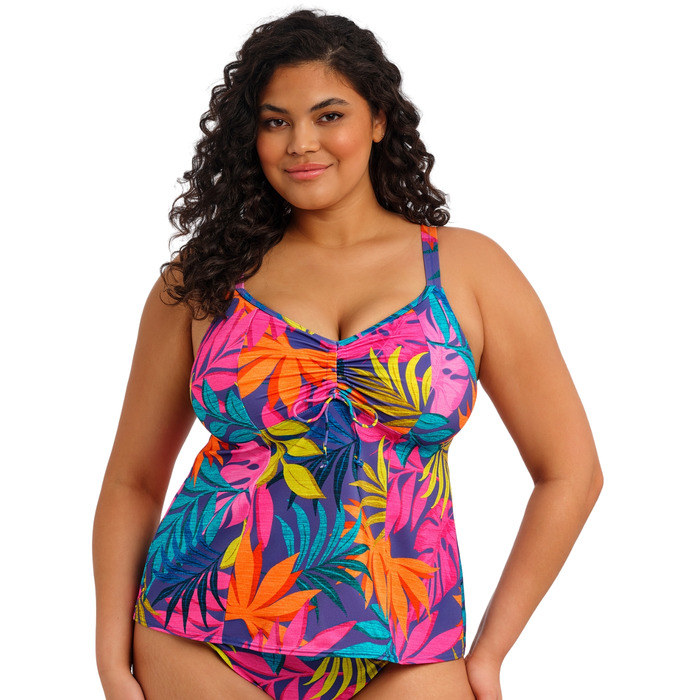 Elomi Porto Rafti Non Wired Moulded Tankini - Indigo - XL - 16