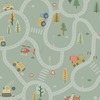 Roundabout Road Wallpaper Sage Green