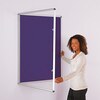 ColourPlus Tamperproof Noticeboard 900x900mm Purple