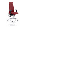 Onyx Posture Chair with Headrest Ginseng Chilli Fabric