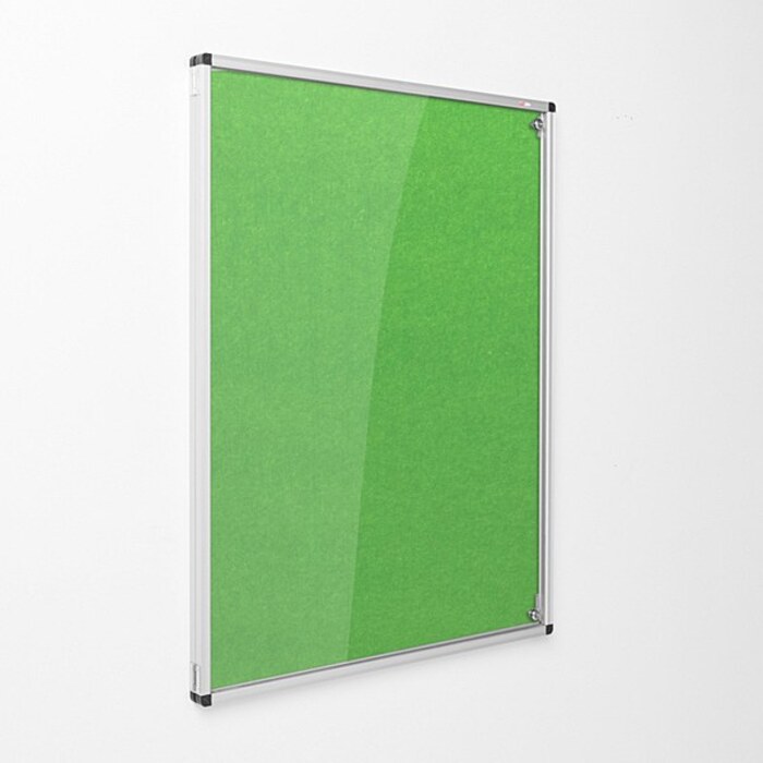 Eco-Colour Resist-a-Flame Tamperproof Noticeboard 900 x 600mm APPLE GREEN