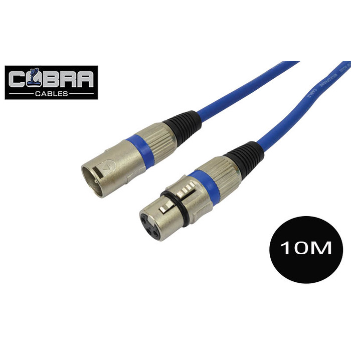 XLR Mic Audio Cable 10 Metre Long Lead