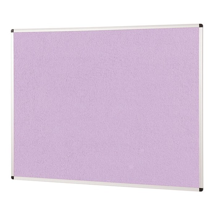 ColourPlus Aluminium Framed Noticeboard 2400x1200mm Lilac