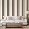 Stripe Wallpaper Chocolate, Coffee & Cream