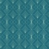 Modern Art Art Deco Geometric Fan Wallpaper Teal