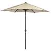 Bracken Outdoor 2. 7m Crank and Tilt Graphite 34mm Pole Round Garden Parasol