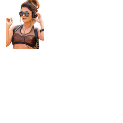Pour Moi Vegas Baby Mesh Halter Bikini Top