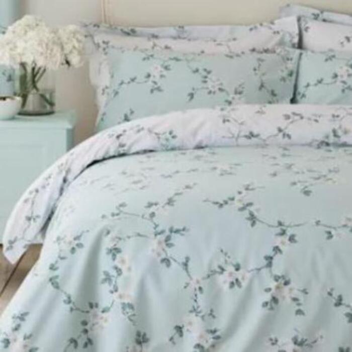 Polycotton Evelyn Floral - Extra Large Single Duvet Cover Set