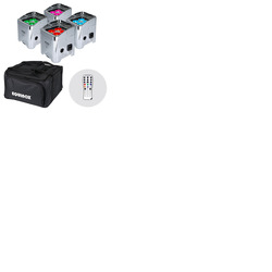 Equinox Colour Raider LED Uplighter Pack with Re