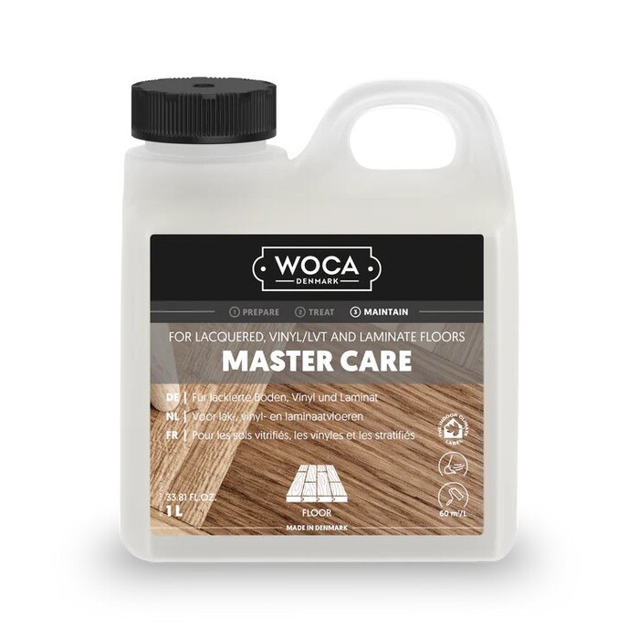 WOCA Maintenance Vinyl & Lacquer Flooring Care (Master Care)