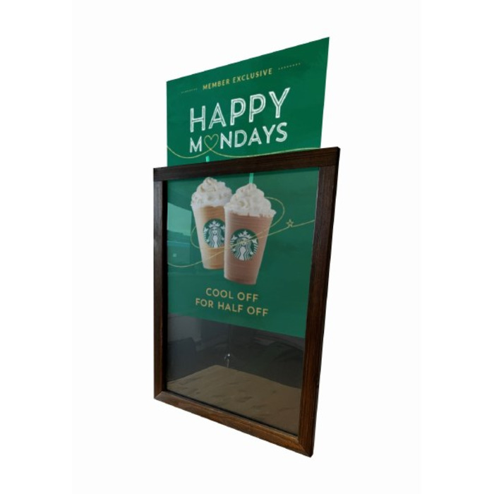 Wood Frame Slide-In Poster Case