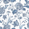 Amelie Hydrangea Wallpaper Blue