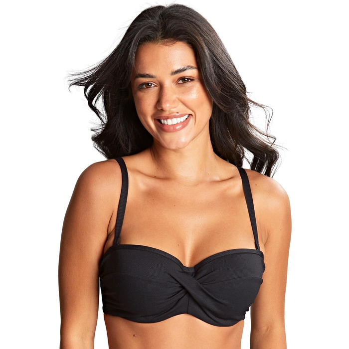 Panache Spirit Ella Twist Bandeau Bikini Top - Black - 30D
