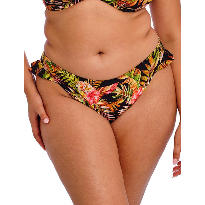 Elomi Tiger Valley High Leg Bikini Brief - Black - 6XL - 26