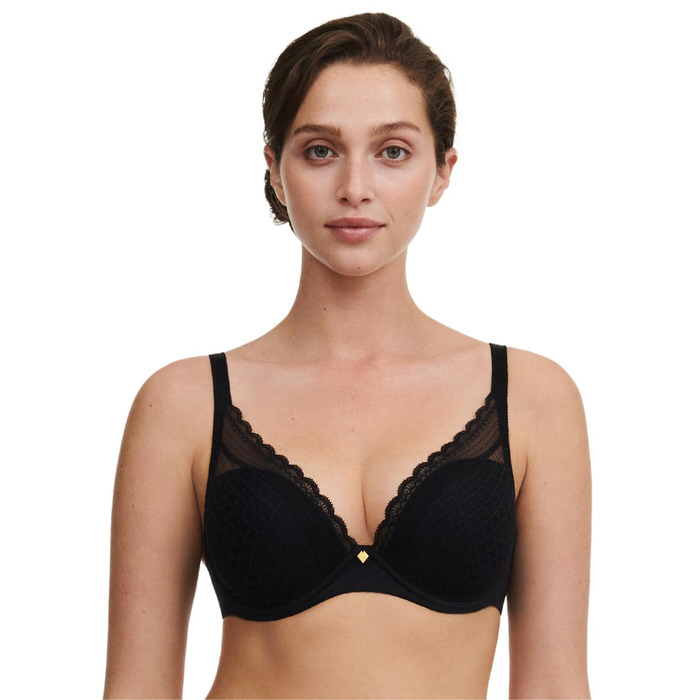 Chantelle Norah Chic Plunge T Shirt Bra - Black - 32B