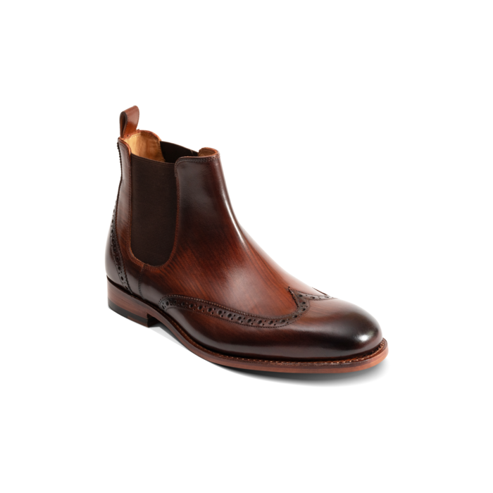 Mersey - Brown Hand Patina, 14. 5 / F / 7mm Leather / Rubber Sole
