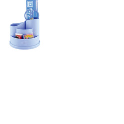 Exerz Desk Organiser with Safety Scissors, Ruler, Eraser, Clips