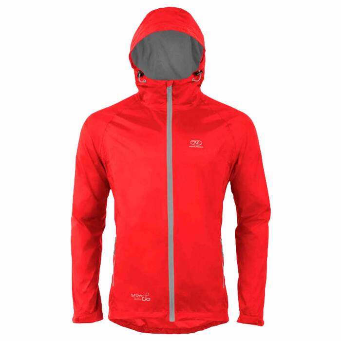 Highlander Stow & Go Men's Waterproof Jacket Red XS