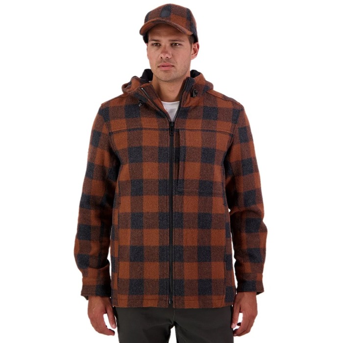Swanndri Men's Hudson Wool Hoodie Rusty L