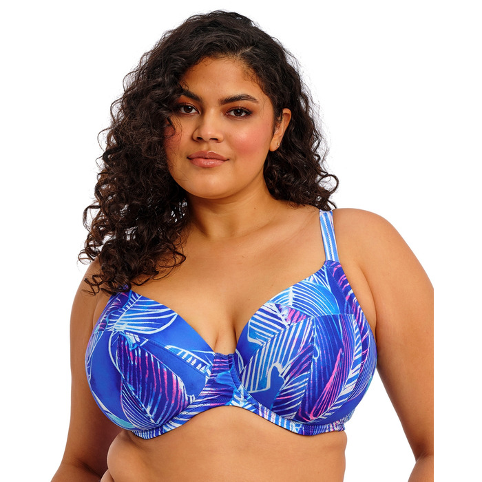Elomi Maluku Island Plunge Bikini Top - Atlantic - 34G