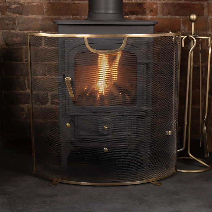 Snug Eucalyptus Antique Gold Coloured Fireguard