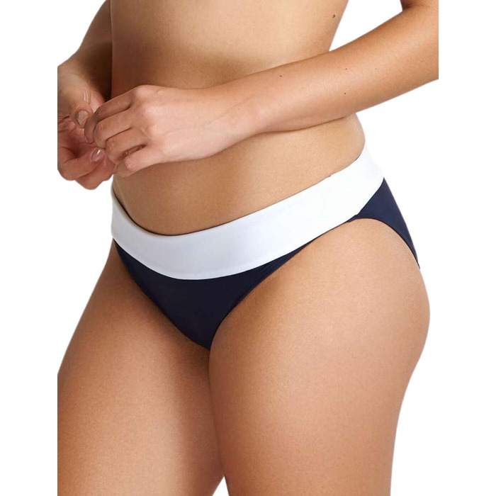 Panache Catarina Fold Bikini Brief - Midnight/White - XL - 16