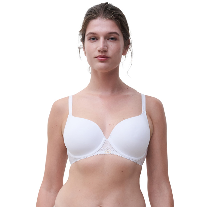 Chantelle Origins Sweetheart T Shirt Bra - White - 30DD