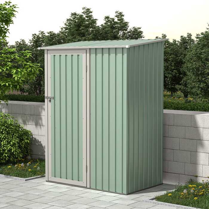 Metal Storage Shed Green 4. 7ft x 3ft