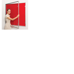 Boards Direct Internal Lockable Display Case Blue 1200x1200mm