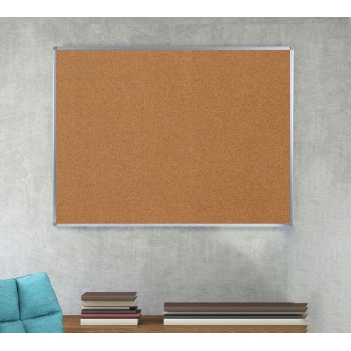 Boards Direct Cork Board Aluminium Frame 2400 x 1200mm
