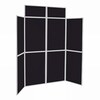 8 Panel Folding Display Stand Grey Frame