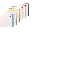 WriteOn Coloured Edge Whiteboard 1176 x 1479mm Black Edge