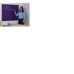 Wall Mounted Glass Board 1200 x 900mm Purple