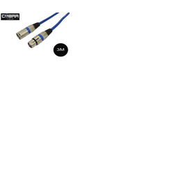 XLR Mic Audio Cable 3 Metre Long Lead