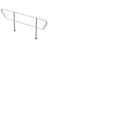 Heavy Duty Stage Adjustable Stair Handrail Left
