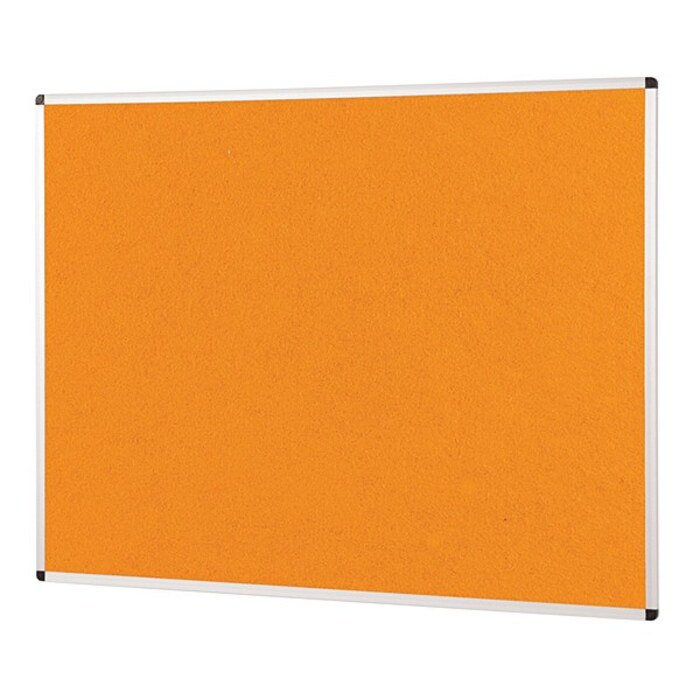 ColourPlus Aluminium Framed Noticeboard 1500x1200mm Orange