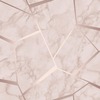 Fractal Geometric Marble Wallpaper Rose Gold