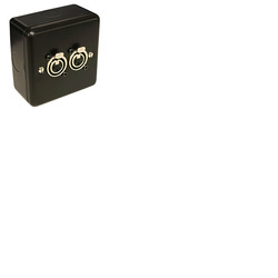 2 Way XLR 3 Pin Plate with Surface Mount Box