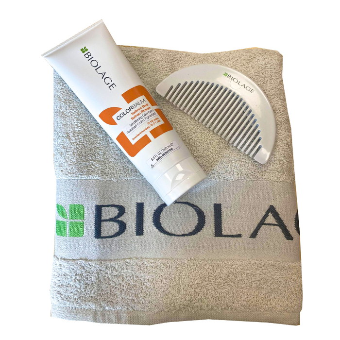 Biolage Grey Towel & Comb