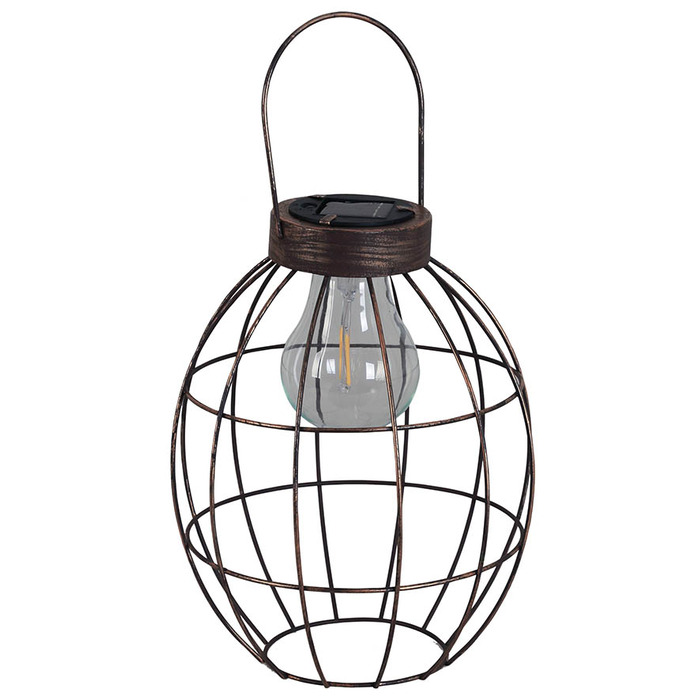 Solar LED Hanging Wire Cage Light - Pack of 6