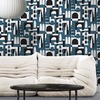 Hey Manhattan City Wallpaper Washed Denim Blue