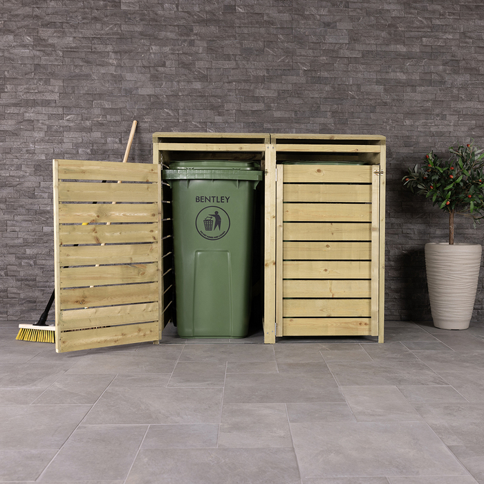 FSC® Mixed Double Wooden Bin Storage Wide Panel